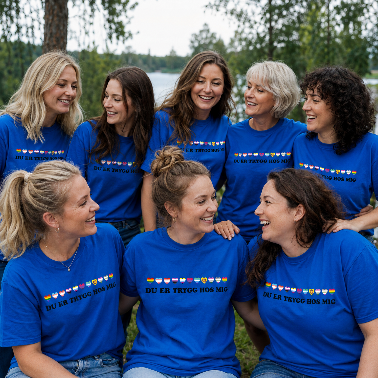 PRACTS Ligestilling, Menneskerettigheder & Du er Tryg Hos Mig T-shirt