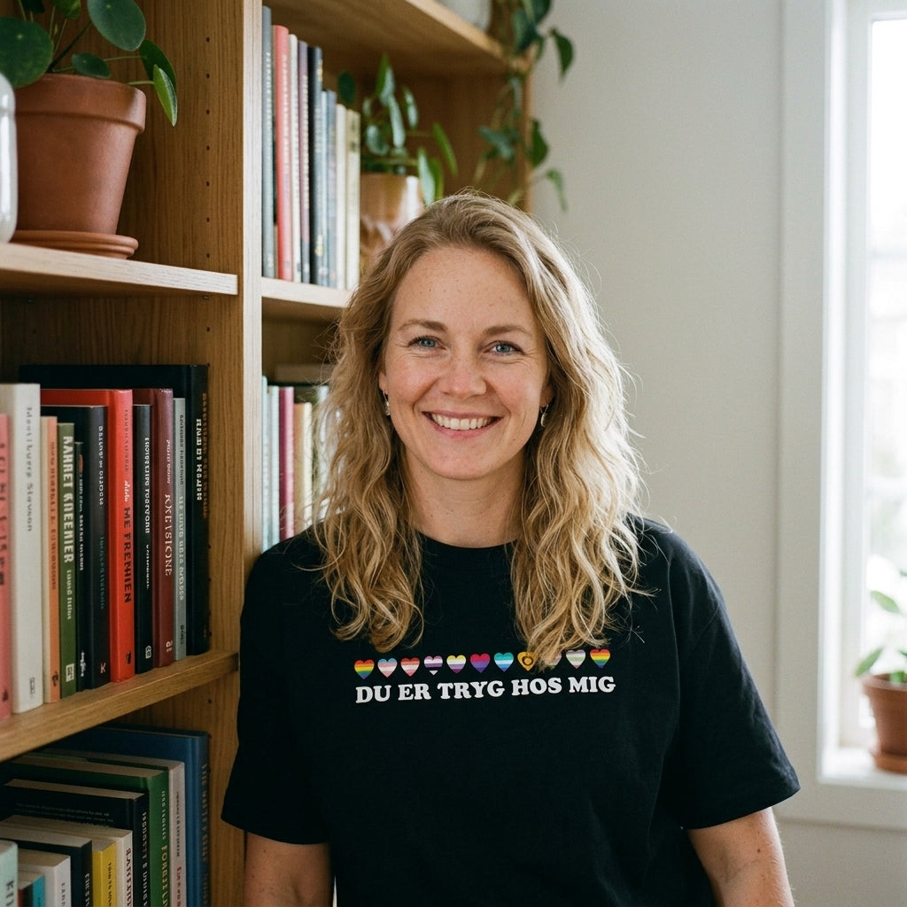 PRACTS Ligestilling, Menneskerettigheder & Du er Tryg Hos Mig T-shirt