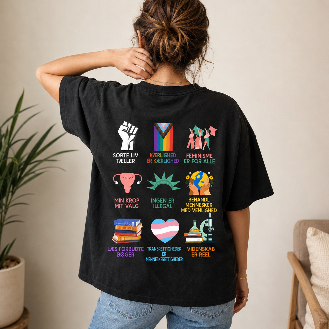 PRACTS Ligestilling, Menneskerettigheder & Du er Tryg Hos Mig T-shirt